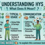 What Does HYS Mean in Text