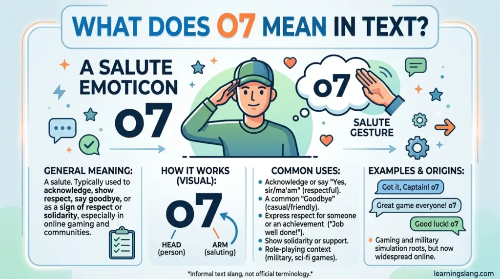 What Does O7 Mean in Text