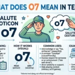 What Does O7 Mean in Text