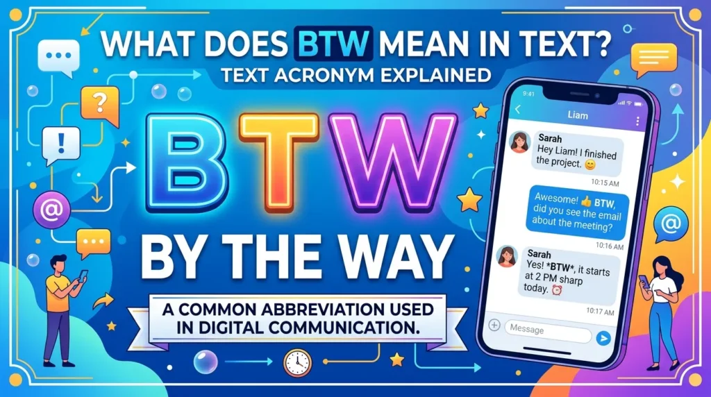 What Does BTW Mean in Text