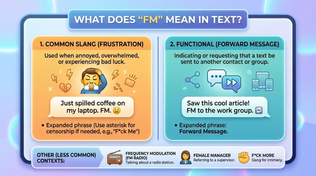 What Does FM Mean in Text