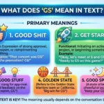 What Does GS Mean in Text
