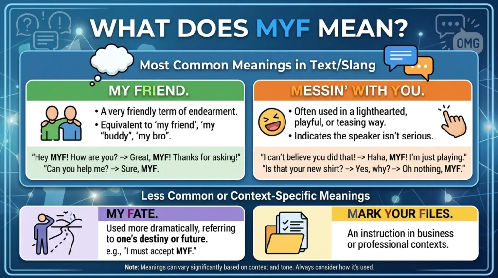 What Does MYF Mean in Text
