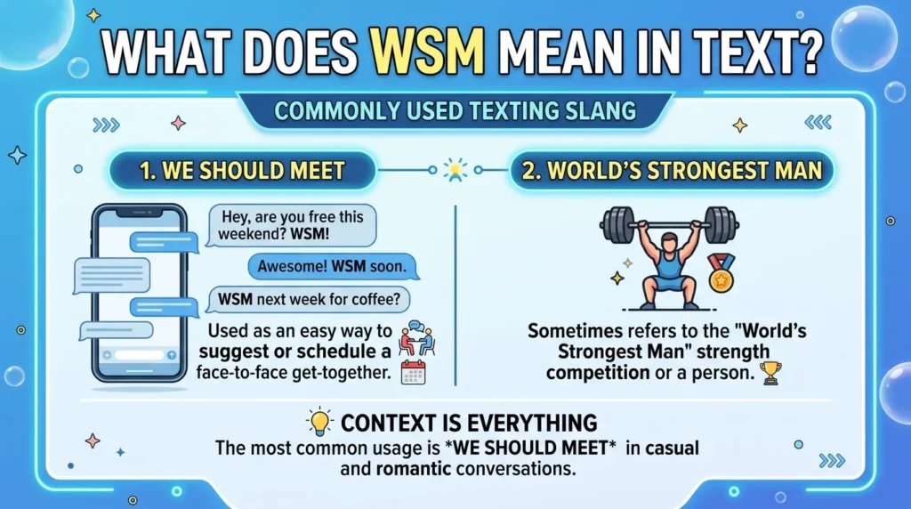 What Does WSM Mean in Text